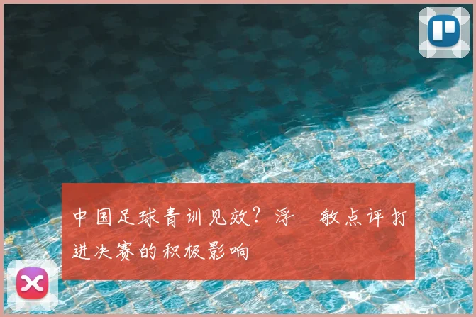 中国足球青训见效？浮嶋敏点评打进决赛的积极影响